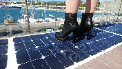 SUNBEAMsystem solar panels tough with high heels